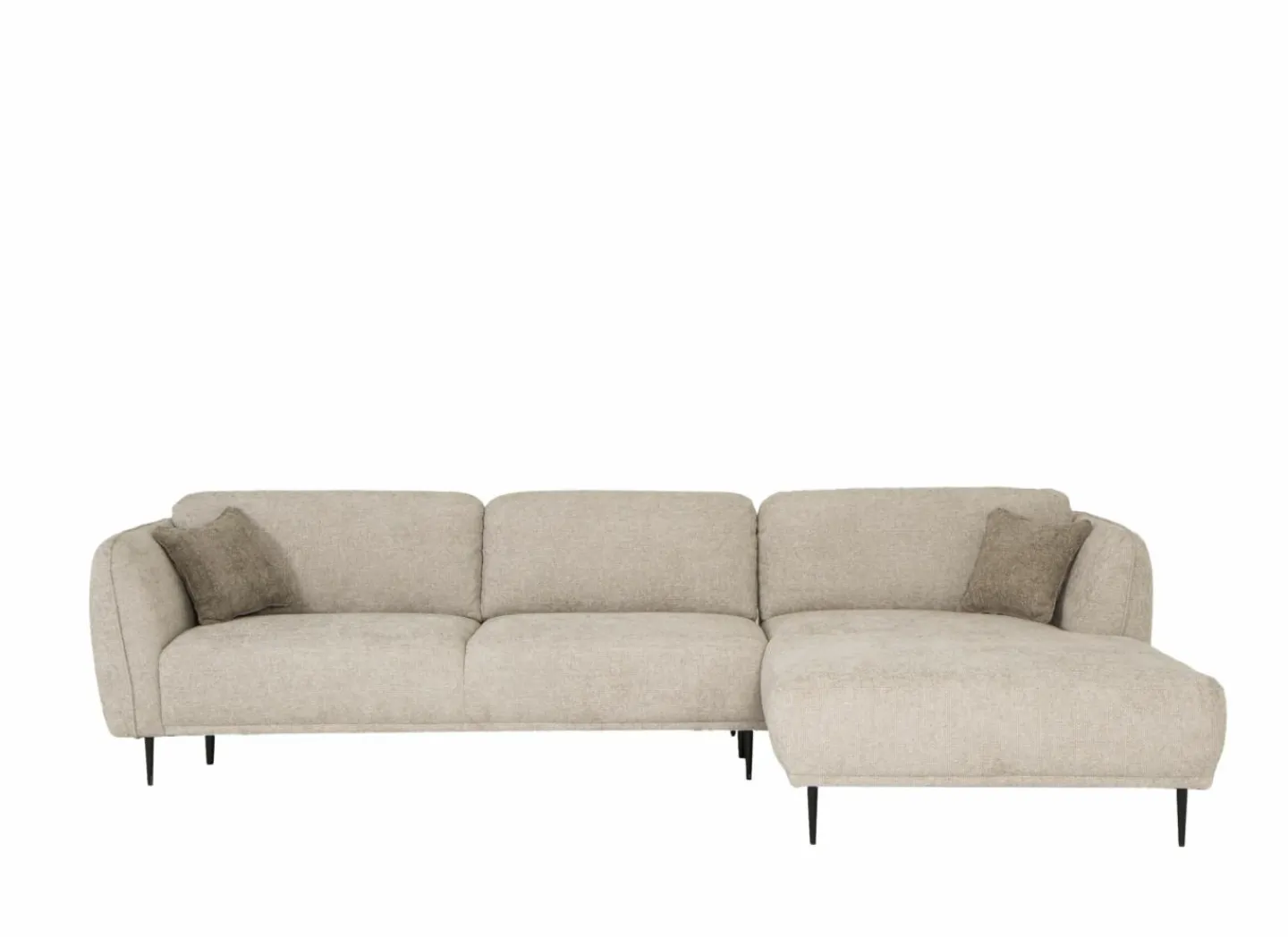 Hoeksalon Kelmis 323x178cm - stof - beige- Hoeksalons