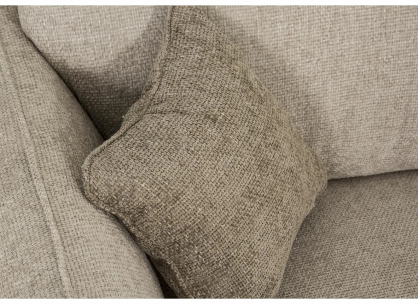 Hoeksalon Kelmis 323x178cm - stof - beige- Hoeksalons