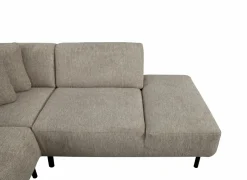 Hoeksalons|Hoeksalon Kent 390x230cm - stof - grijs