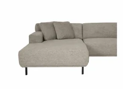 Hoeksalons|Hoeksalon Kent 390x230cm - stof - grijs