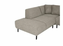 Hoeksalons|Hoeksalon Kent 390x230cm - stof - grijs