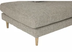 Hoeksalon Lamar 257x223cm - stof - lichtbruin- Hoeksalons