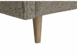 Hoeksalon Lamar 257x223cm - stof - lichtbruin- Hoeksalons