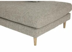 Hoeksalon Lamar 257x223cm - stof - lichtbruin- Hoeksalons