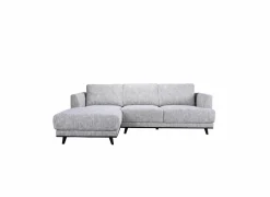 Hoeksalon Lambda 248,5x151cm - stof - ivoor- Hoeksalons