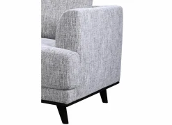 Hoeksalon Lambda 248,5x151cm - stof - ivoor- Hoeksalons