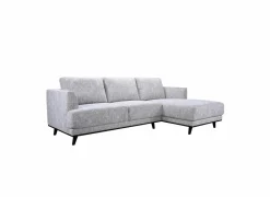 Hoeksalons|Hoeksalon Lambda 248,5x151cm - stof - ivoor