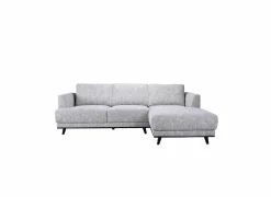 Hoeksalons|Hoeksalon Lambda 248,5x151cm - stof - ivoor