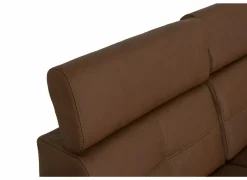 Hoeksalons|Hoeksalon Lana 289x227cm - leder - bruin met relax