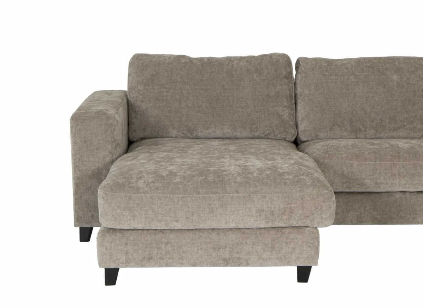 Hoeksalon Larvik 410x228cm - stof - beige- Hoeksalons