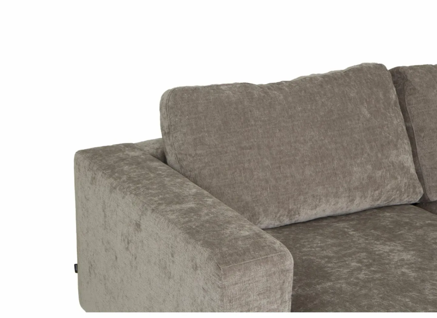 Hoeksalon Larvik 410x228cm - stof - beige- Hoeksalons