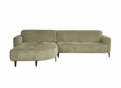 Hoeksalon Leif 332x207cm - stof - groen- Hoeksalons