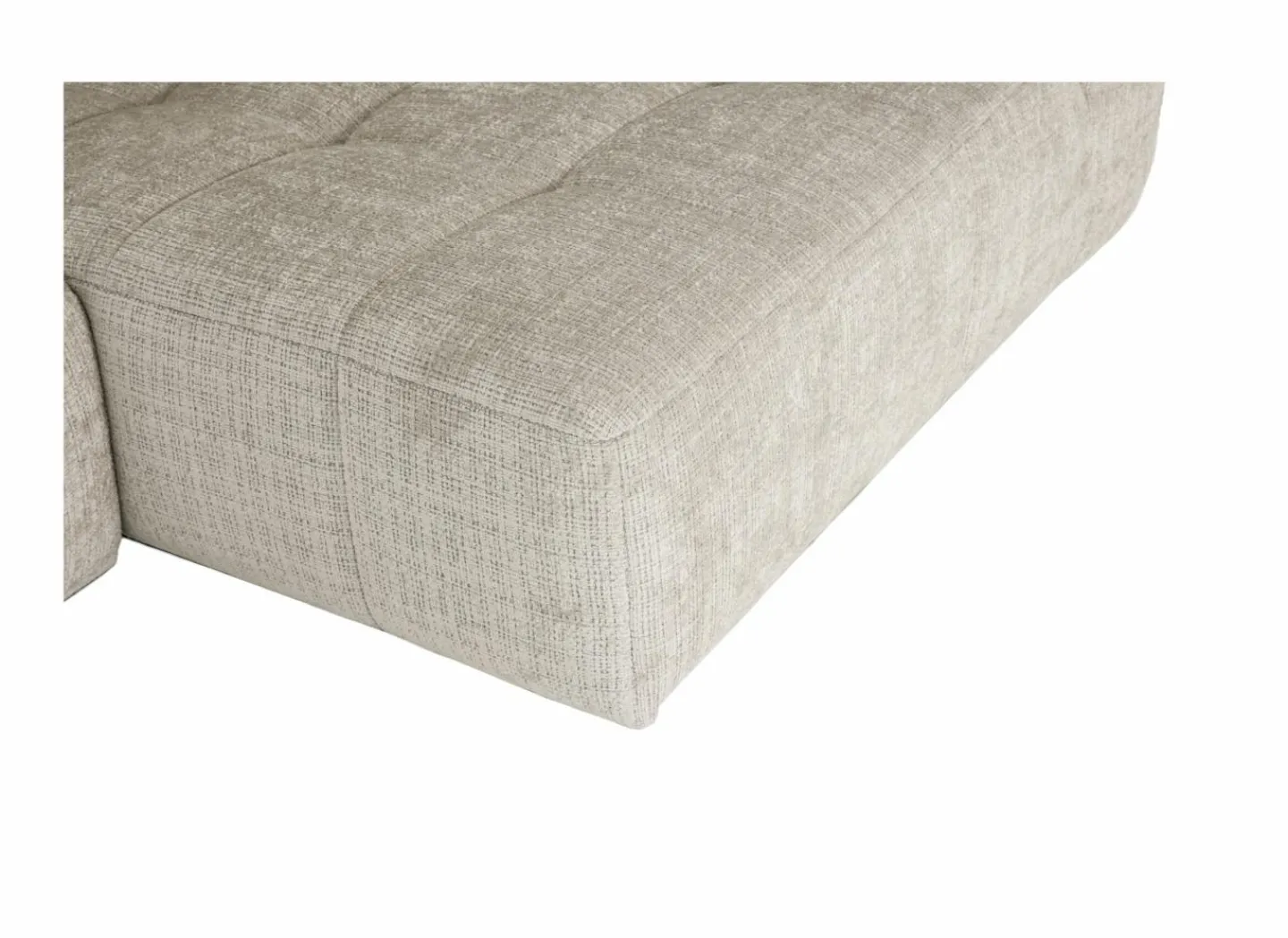 Hoeksalon Lex 284x159cm - stof - greige- Hoeksalons