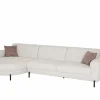 Hoeksalons|Hoeksalon Liva 325x161cm - stof - wit