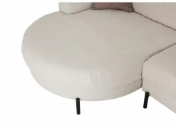 Hoeksalons|Hoeksalon Liva 325x161cm - stof - wit