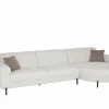 Hoeksalons|Hoeksalon Liva 325x161cm - stof - wit