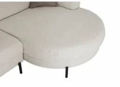 Hoeksalons|Hoeksalon Liva 325x161cm - stof - wit