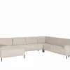 Hoeksalon Lund 370x278cm - stof - beige- Hoeksalons