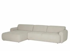 Hoeksalon Malmo 340x171cm - stof - beige- Hoeksalons