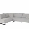 Hoeksalons|Hoeksalon Maltese  276x215cm - stof - lichtgrijs