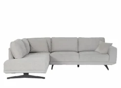 Hoeksalons|Hoeksalon Maltese  276x215cm - stof - lichtgrijs