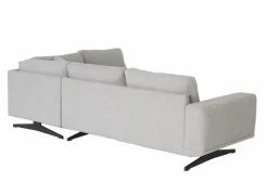 Hoeksalons|Hoeksalon Maltese 276x215cm - stof - lichtgrijs