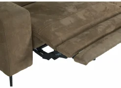 Hoeksalon Mana 272x174cm - stof - cognac met relax- Hoeksalons