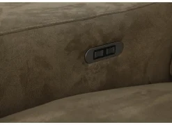 Hoeksalon Mana 272x174cm - stof - cognac met relax- Hoeksalons