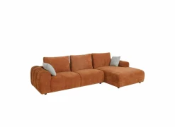 Hoeksalon Mandarin 315x165cm - katoen - oranje- Hoeksalons