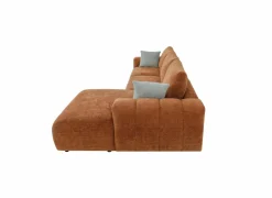 Hoeksalon Mandarin 315x165cm - katoen - oranje- Hoeksalons