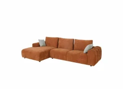 Hoeksalon Mandarin 315x165cm - katoen - oranje- Hoeksalons