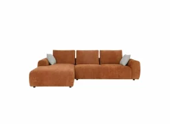 Hoeksalon Mandarin 315x165cm - katoen - oranje- Hoeksalons