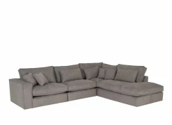 Hoeksalon Marlon 332x268cm - stof - grijs- Hoeksalons