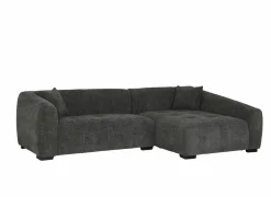 Hoeksalons|Hoeksalon Maui 285x163cm - stof - grijs