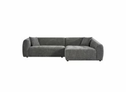 Hoeksalons|Hoeksalon Maui 285x163cm - stof - grijs