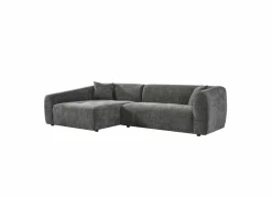 Hoeksalon Maui 285x163cm - stof - grijs- Hoeksalons