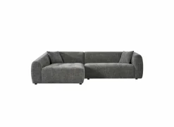 Hoeksalon Maui 285x163cm - stof - grijs- Hoeksalons
