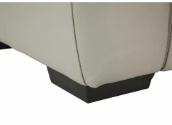 Hoeksalons|Hoeksalon May 289x289cm - leder - grijs & beige