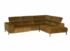 Hoeksalons|Hoeksalon Message-S 295x228cm - stof - goud