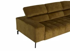 Hoeksalons|Hoeksalon Message-S 295x228cm - stof - goud