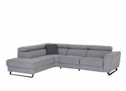 Hoeksalons|Hoeksalon Milton 302x238cm - stof - castle 153 grijs