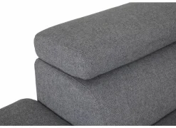 Hoeksalons|Hoeksalon Milton 302x238cm - stof - castle 153 grijs