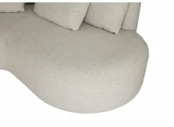 Hoeksalon Mimosa 318x230cm - stof - naturel- Hoeksalons