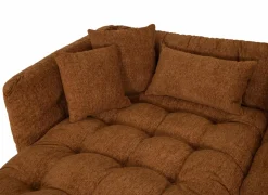 Hoeksalons|Hoeksalon Molise 300x185cm - stof - terra