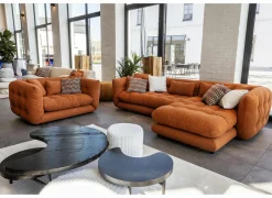 Hoeksalons|Hoeksalon Molise 300x185cm - stof - terra