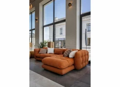 Hoeksalons|Hoeksalon Molise 300x185cm - stof - terra