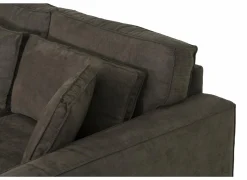 Hoeksalon Monolithos 373x332cm - stof - bruin- Hoeksalons