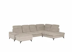 Hoeksalons|Hoeksalon Naja 353x255cm - stof - desert