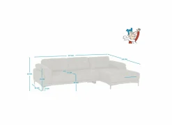 Hoeksalons|Hoeksalon Night 277x159cm - stof - groen