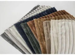 Hoeksalons|Hoeksalon Nuoro HB 295x170cm - ribfluweel - wit